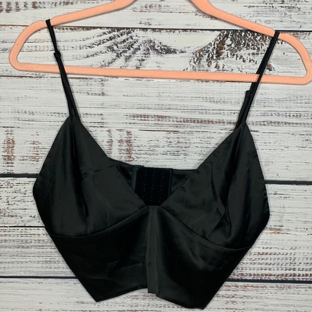 Black Satin Bralette